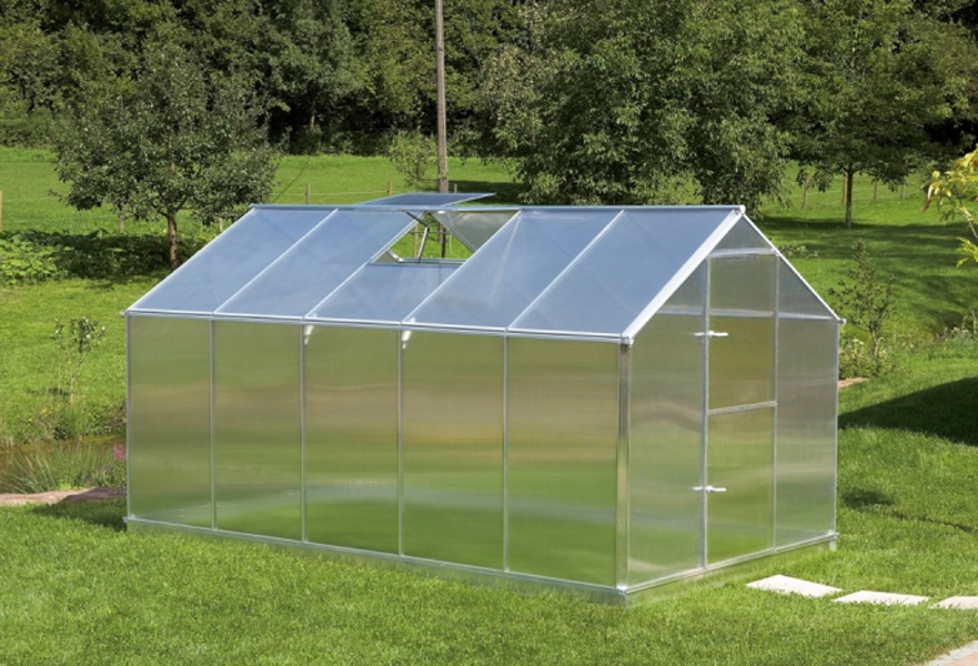 Skleník Gardentec F6 polykarbonátový skleník 4,48 x 2,28 m